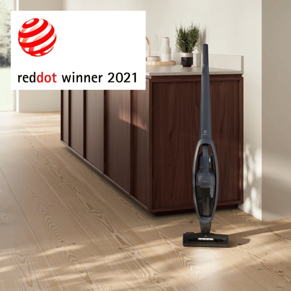 Electrolux ES52CB21DB Sauvaimuri Akku Kuiva Sykloninen, Vaahto, Moottorin jälkeinen suodatin Pussiton 0,3 L 29 W Sininen 2 ah