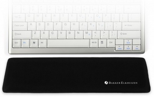 BakkerElkhuizen Trapezium Ergo Wrist Rest Compact håndledsstøtte Plast, Gummi, Tekstil Sort