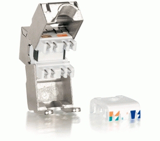 Equip Cat.6a Keystone Jack shielded