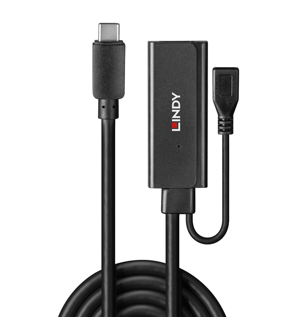 Lindy 43344 gränssnittshubbar USB 3.2 Gen 1 (3.1 Gen 1) Type-C 5000 Mbit/s Svart