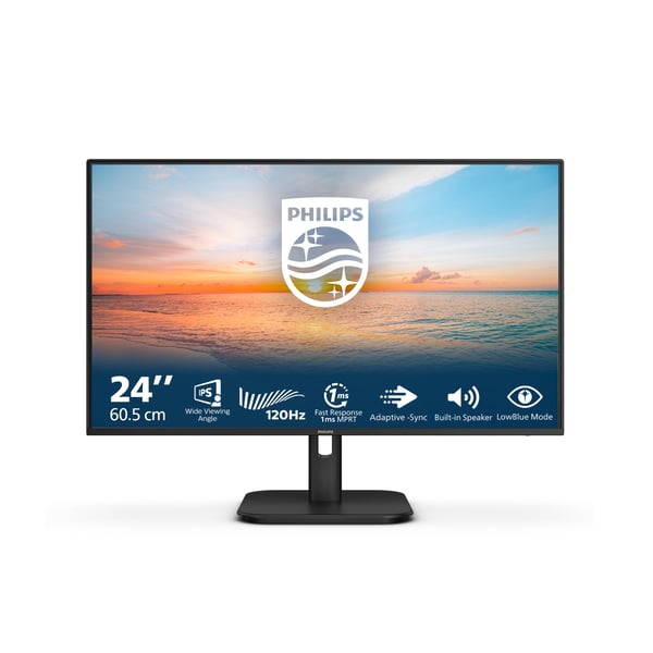 Philips 1000 series 24E1N1200A/00 platta pc-skärmar 60,5 cm (23.8") 1920 x 1080 pixlar Full HD LCD Svart