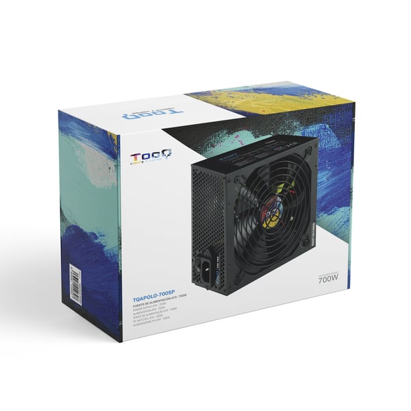 TooQ TQAPOLO-700SP strömförsörjningsenheter 700 W 20+4 pin ATX ATX Svart