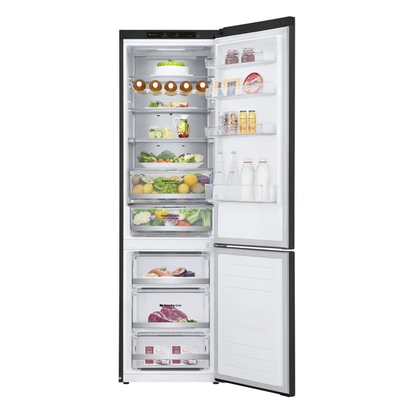 LG GBB92MCBAP kombinerad kyl/frys Fristående 384 l Svart