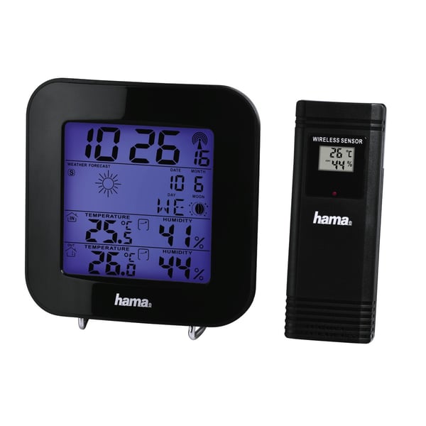 Hama EWS-200 Sort Batteri