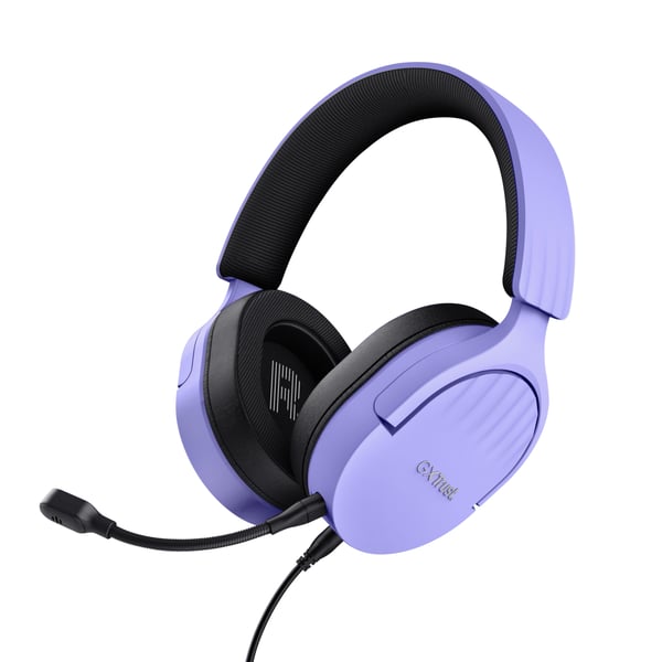 Trust GXT 489P FAYZO Headset Kabel Huvudband Spela Svart, Lila