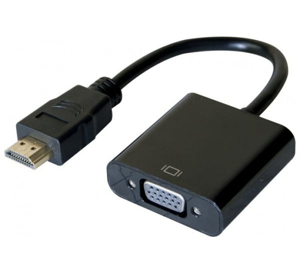 Hypertec 051221-HY videokaapeli-adapteri 0,13 m HDMI-tyyppi A (vakio) VGA (D-Sub) Musta Hypertec 051221-HY videokaapeli-adapteri 0,13 m HDMI-tyyppi A (vakio) VGA (D-Sub) Musta