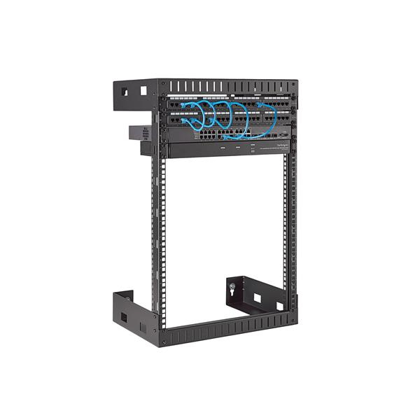 StarTech.com 15U Väggmonterat Server Rack - 30,5 cm djupt - Öppen Ram - Nätverksrack - 2-stolpsrack