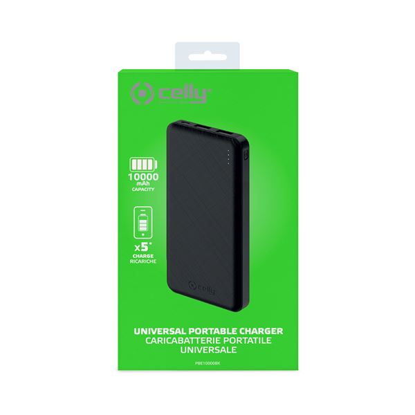 Celly PBE10000 Litiumioni (Li-Ion) 10000 mAh Musta