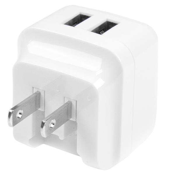 StarTech.com USB2PACWH oplader til mobil enhed Smartphone, Tablet Hvid Vekselstrøm Indendørs