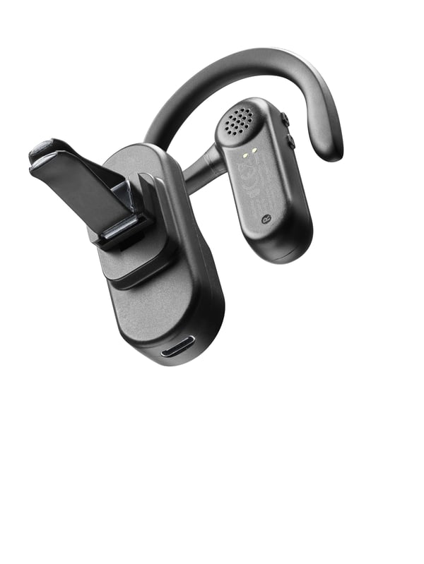 Cellularline 8018080443466 Headset Trådlös Öppen öronmodell, I öra Samtal/musik Bluetooth Laddningsställ Svart
