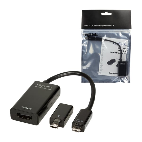 LogiLink UA0142A USB grafisk adapter Sort