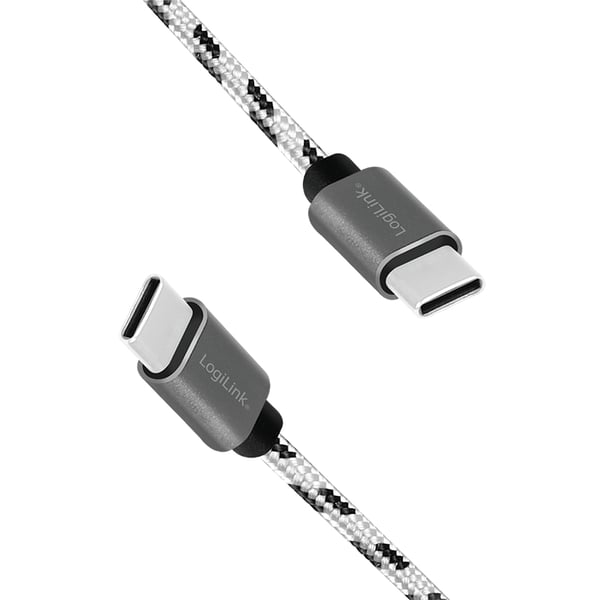 LogiLink CU0200 USB-kabel USB 2.0 USB C 0,48 Gbit/sek. Sort, Hvid