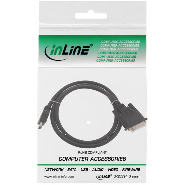 InLine 17665E videokaapeli-adapteri 5 m HDMI Musta