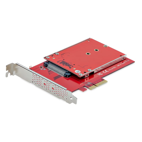 StarTech.com M.2- till U.3-adapter för M.2 NVMe SSD-enheter, PCIe M.2-enhet till 2,5-tums U.3-värdadapter/-konverterare (SFF-TA-1001), TAA-kompatibel - 2,5-tums enhetsformfaktor