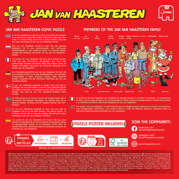Jan van Haasteren 1110100880 palapeli Kuviopalapeli 1000 kpl Huumori