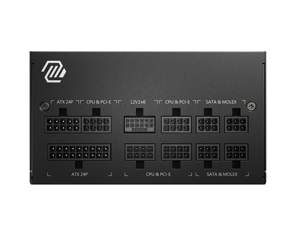 MSI MAG A750GL PCIE5 strömförsörjningsenheter 750 W 20+4 pin ATX ATX Svart