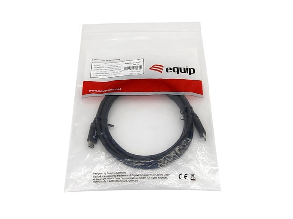 Equip 128347 USB-kabel USB 3.2 Gen 1 (3.1 Gen 1) 2 m USB C 5 Gbit/sek. Sort