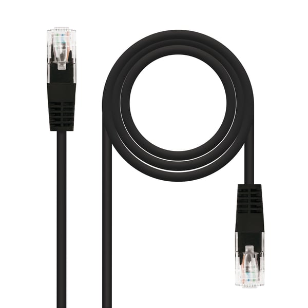 Nanocable 10.20.0101-BK nätverkskablar Svart 1 m Cat5e U/UTP (UTP)