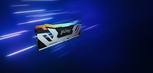 Kingston Technology FURY 48 GB 8400 MT/s DDR5 CL40 CUDIMM (sæt med 2) Renegade RGB, sølv XMP