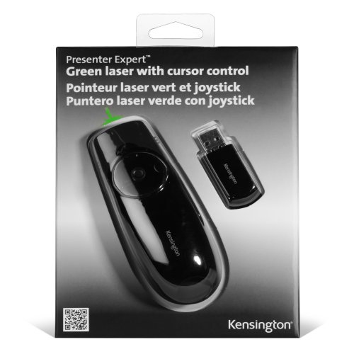 Kensington Presenter Expert Green laser fjernbetjening RF trådløst PC Tryk på knapper