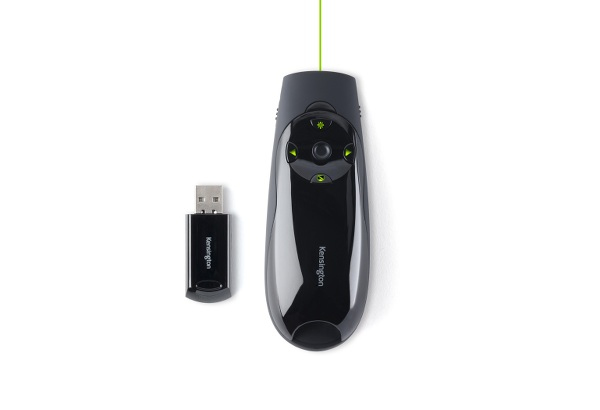 Kensington Presenter Expert Green laser fjernbetjening RF trådløst PC Tryk på knapper