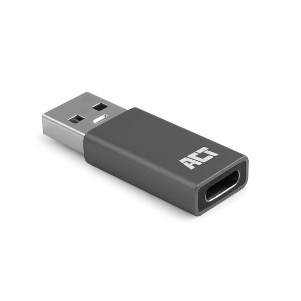 ACT AC7375 kabel kønsskifter USB Type-C USB Type-A Grå