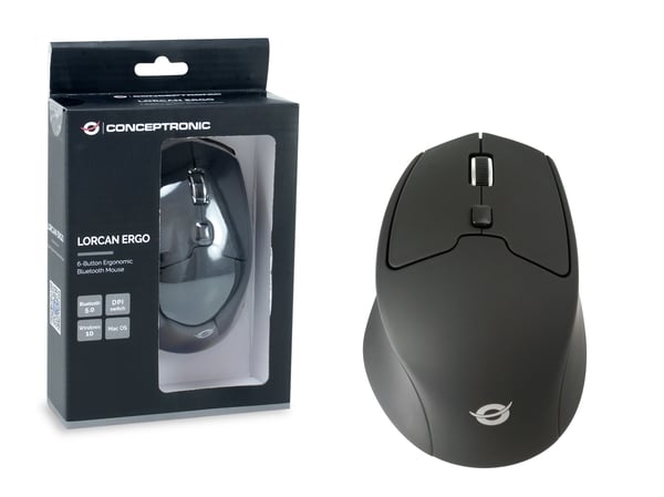Conceptronic LORCAN02B Ergo datormöss Kontor Högerhand Bluetooth Optisk 1600 DPI