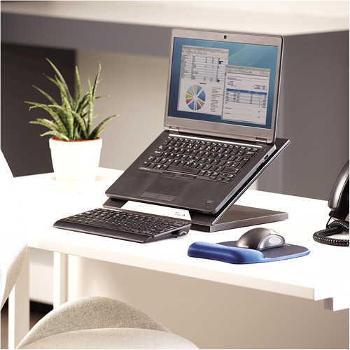 Fellowes Designer Suites Ställ till bärbara datorer Svart 43,2 cm (17")