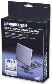 Manhattan 101622 strømadapter og vekselret Indendørs 40 W Sort