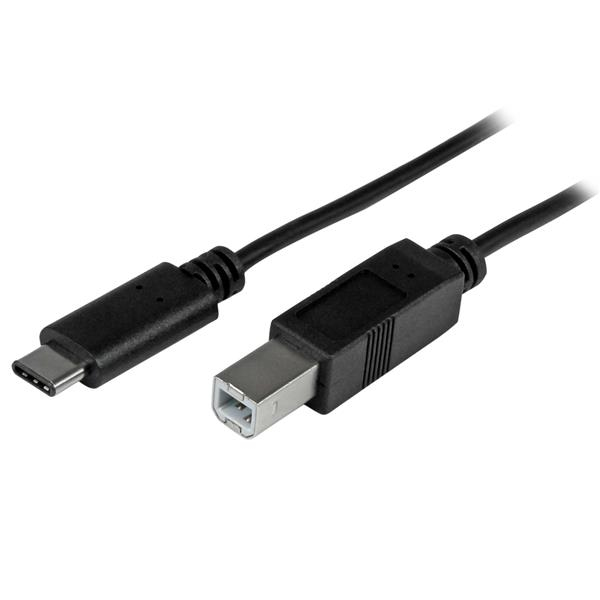 StarTech.com 2 m USB-B till USB-C-kabel, datakabel, USB 2.0, USB-C-dataöverföringskabel