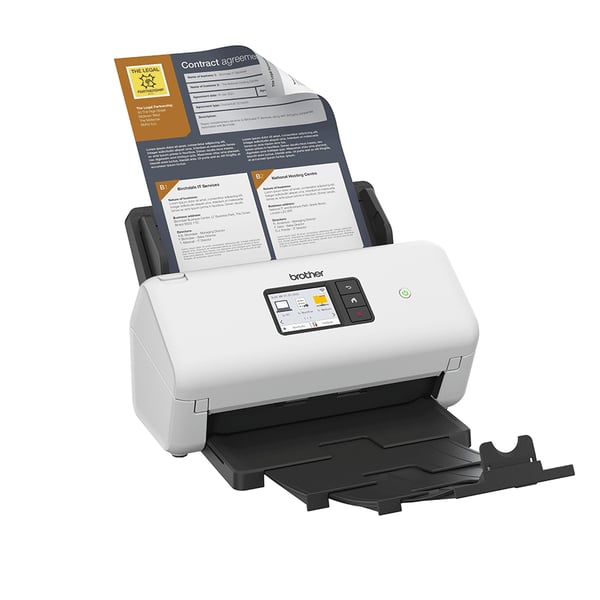 Brother ADS-4550W scanner ADF-scanner 600 x 600 dpi Sort, Hvid