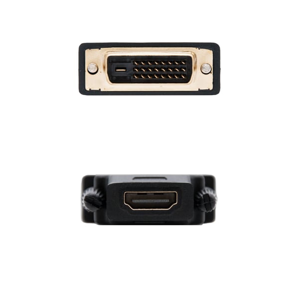 Nanocable 10.15.0700 kabel kønsskifter DVI 24+1 HDMI Sort