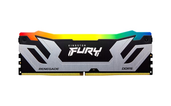 Kingston Technology FURY 48 GB 8400 MT/s DDR5 CL40 CUDIMM (sæt med 2) Renegade RGB, sølv XMP
