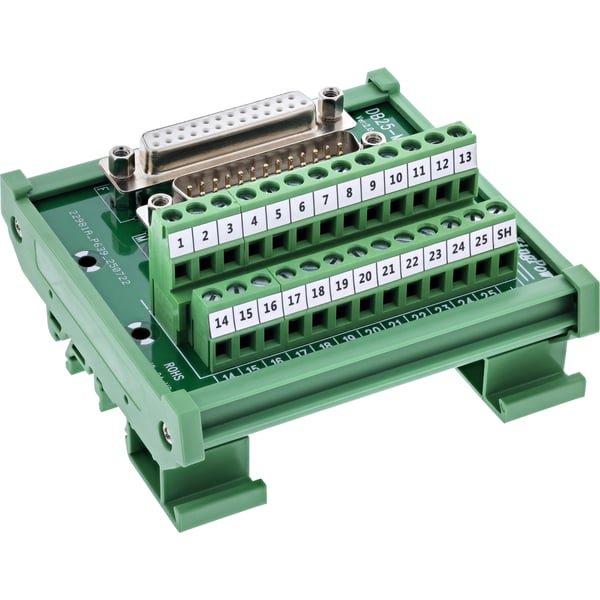 InLine 92502G kabelsamler Terminal block / D-Sub 25 Grøn InLine 92502G kabelsamler Terminal block / D-Sub 25 Grøn