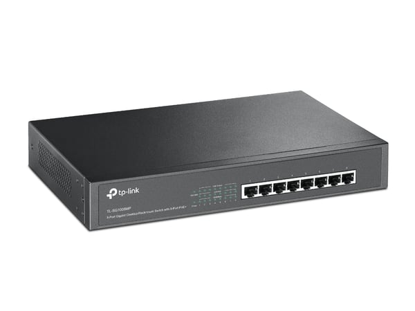 TP-Link TL-SG1008MP netværksswitch Ikke administreret Gigabit Ethernet (10/100/1000) Strøm over Ethernet (PoE) Sort