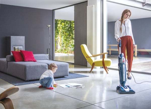 Hoover H-PURE 700 STEAM HPS700 011 Dampmoppe 0,5 L Blå