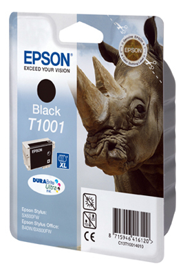 Epson Rhino Enkeltpakke, sort T1001 DURABrite Ultra Ink