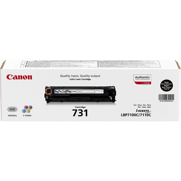 Canon 731 Tonerkassett 1 styck Original Svart