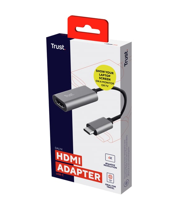 Trust Dalyx USB grafisk adapter Grå