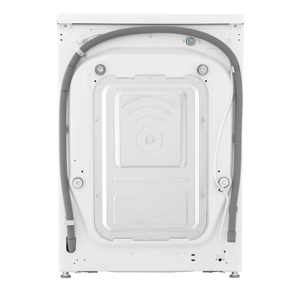 LG D4R9513TPWC vaskemaskine - tørretumbler Fritstående Front-læsning Sølv, Hvid