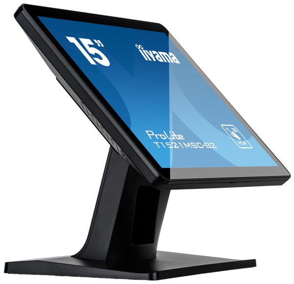 iiyama ProLite T1521MSC-B2 tietokoneen litteä näyttö 38,1 cm (15") 1024 x 768 pikseliä XGA LED Kosketusnäyttö Pöydän pinta Musta