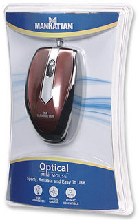 Manhattan MO1 mus Ambidextrous USB Type-A Optisk 1000 dpi