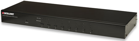 Intellinet 8-Port KVM-kytkin Musta
