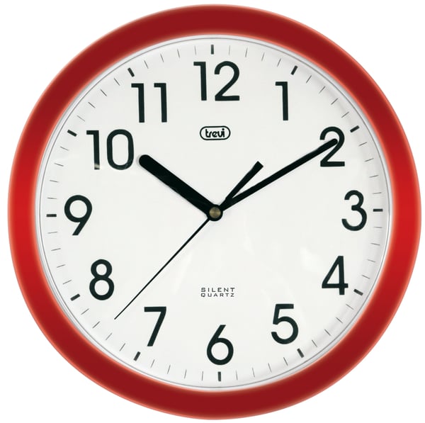 Trevi OM3301 Quarts-klocka Circel Röd, Vit