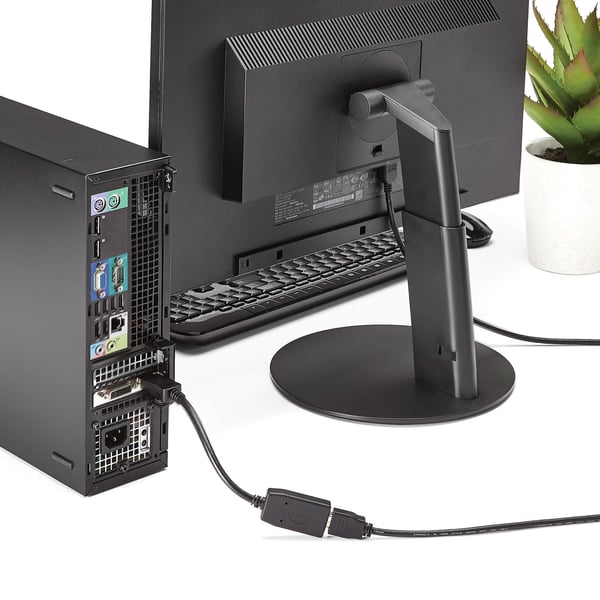 StarTech.com DP2HDMI videokaapeli-adapteri 0,24 m HDMI-tyyppi A (vakio) DisplayPort Musta