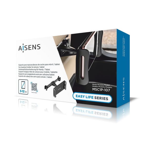 AISENS MSC1P-107 hållare Passiv hållare Mobiltelefon / smartphone, Surfplatta/UMPC Svart
