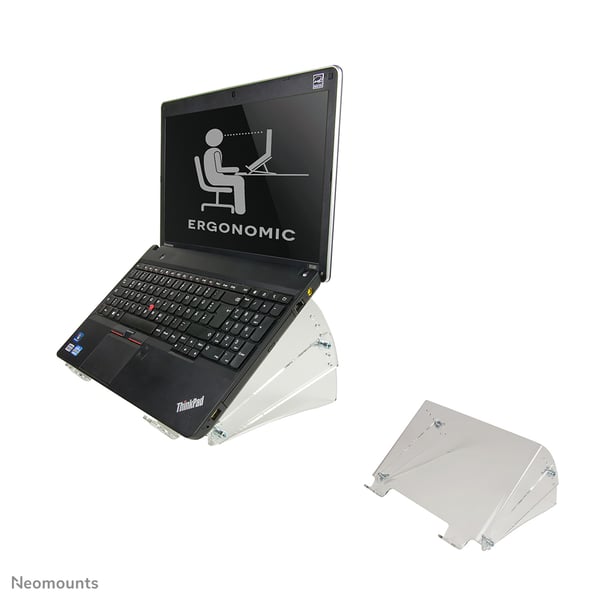 Neomounts NSNOTEBOOK300 Ställ för bärbara datorer Transparent 55,9 cm (22")