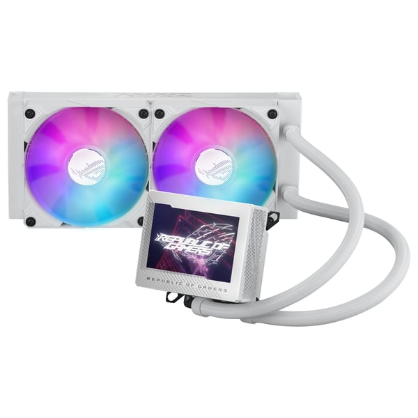 ASUS ROG RYUJIN III 240 ARGB White Edition Suoritin All-in-one-nesteenjäähdytin 12 cm Valkoinen 1 kpl