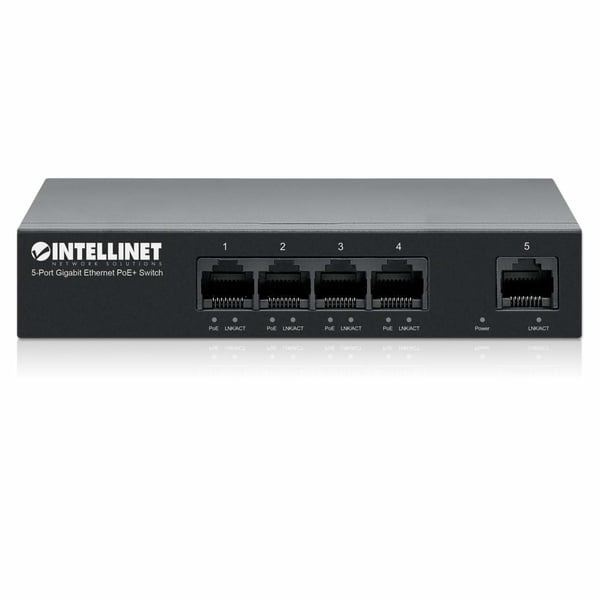 Intellinet 561792 nätverksswitchar Gigabit Ethernet (10/100/1000) Strömförsörjning via Ethernet (PoE) stöd Svart