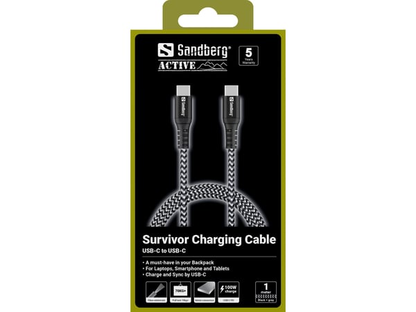 Sandberg Survivor USB-C- USB-C Cable 1M